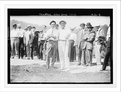 Golf match, Fred McLeod and Alex Smith