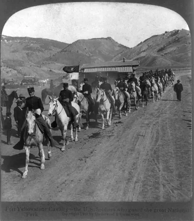 Fort Yellowstone Cavalry - the U.S. soldiers who guard the great National Park
