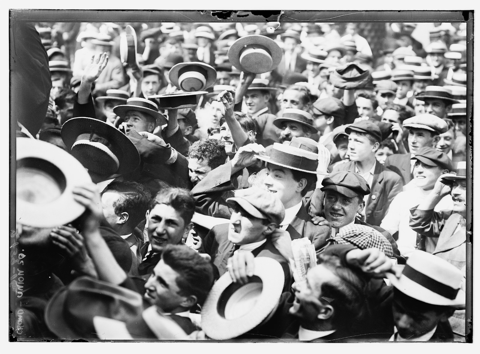 Crowd - Union Sq., n/a — historic photograph