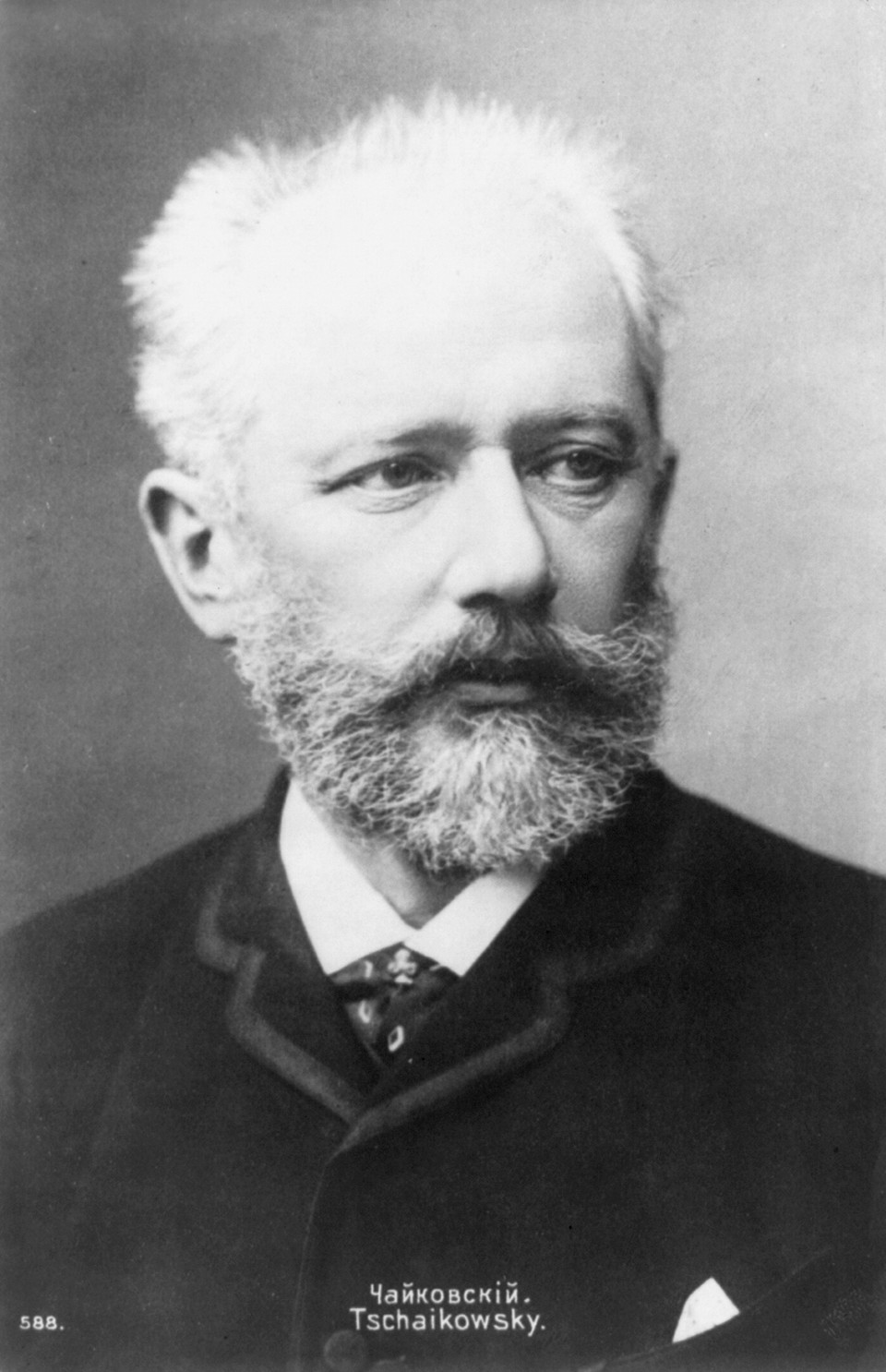 [Peter Ilich Tchaikovsky, bust, facing right] — historic print