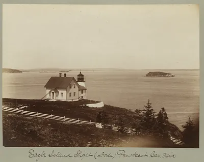 Eagle Island Light, (4th order), Penobscot Bay, Maine