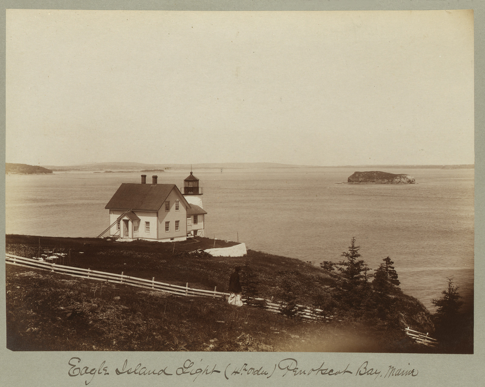 Eagle Island Light, (4th order), Penobscot Bay, Maine, 1884-1891 — historic image