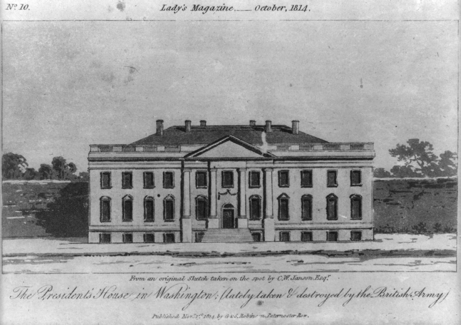 The President's house..., [no date recorded on shelflist card] — historic print