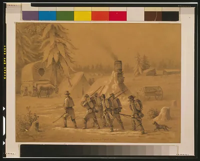 Returning from outpost duty / Edwin Forbes.