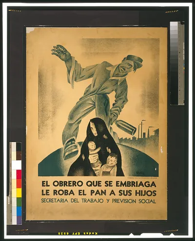 El obrero que se embriaga, le roba el pan a sus hijos