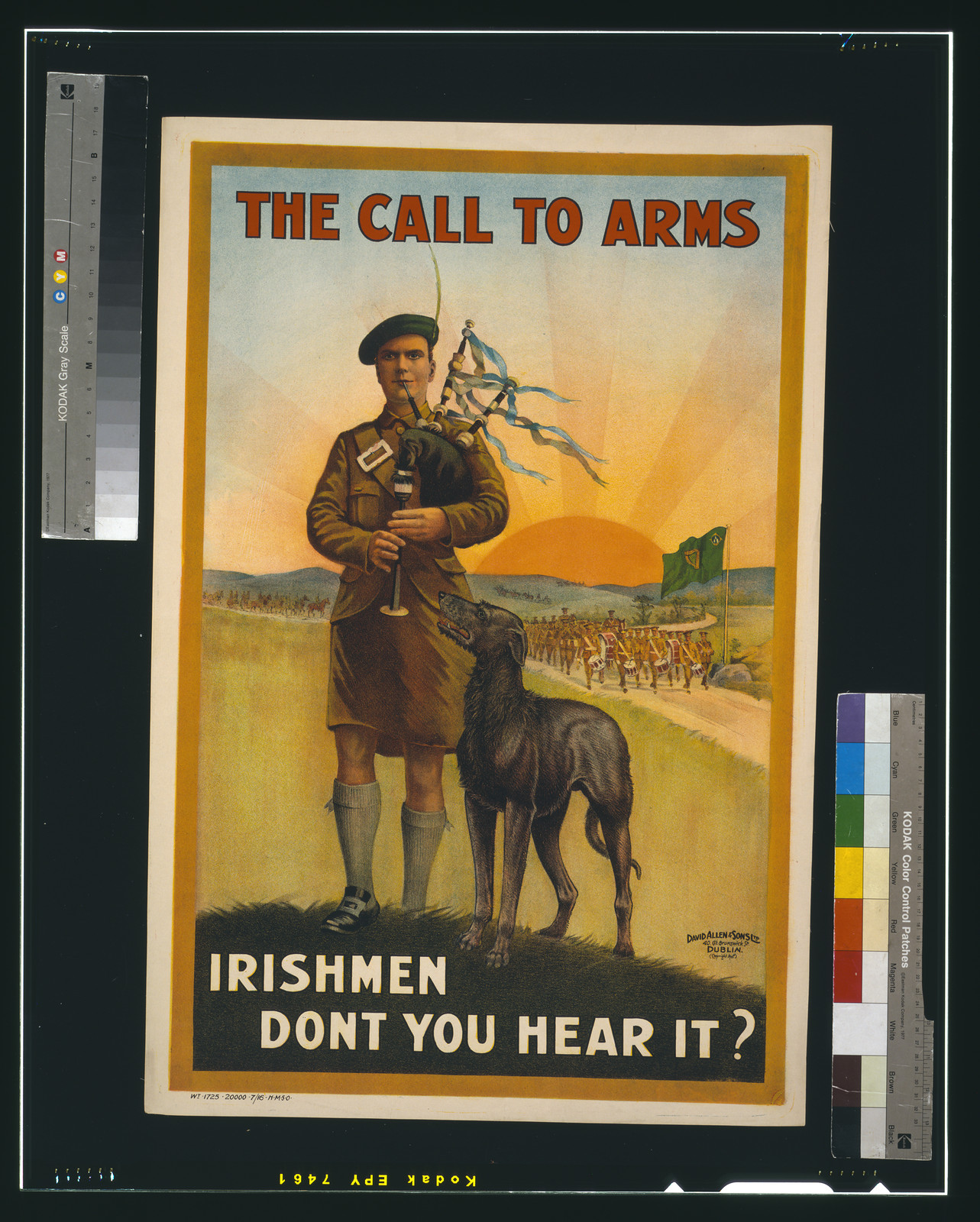 The call to arms. Irishmen don't you hear it? / David Allen & Sons Ltd., 40 Gt. Brunswick St., Dublin., [S.l. : s.n., 1915] — vintage poster
