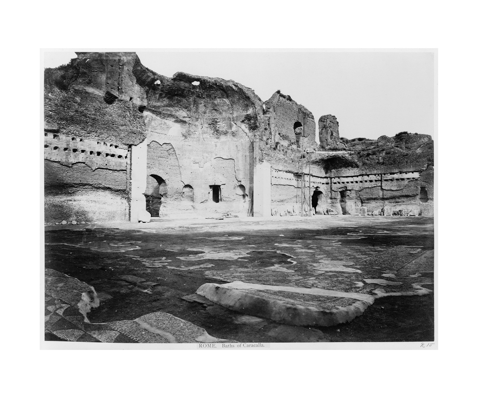 Rome. Baths of Caracalla, [between 1860 and 1890] — historic print