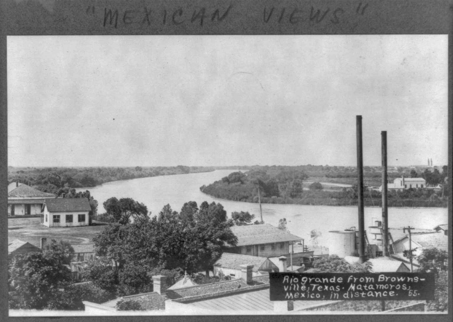 [Photos from Brownsville, Texas and nearby Mexico] — historic photograph