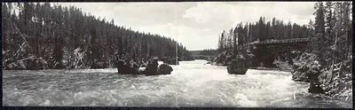 WY 1908 Yellowstone River PHOTO