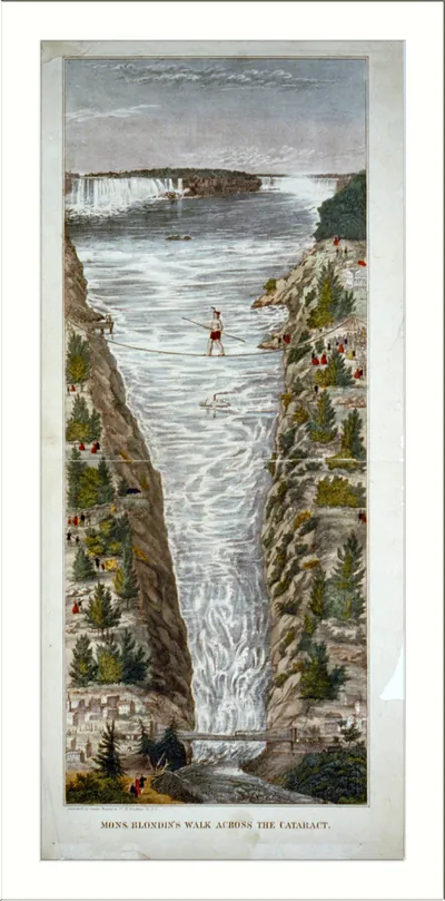 Mons. Blondin's walk across the cataract