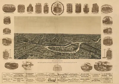 TX Dallas 1892 MAP