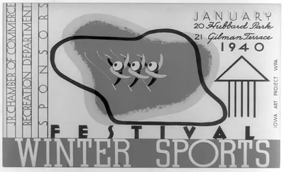 Winter sports festival Jr. Chamber of Commerce Recreation Department sponsors