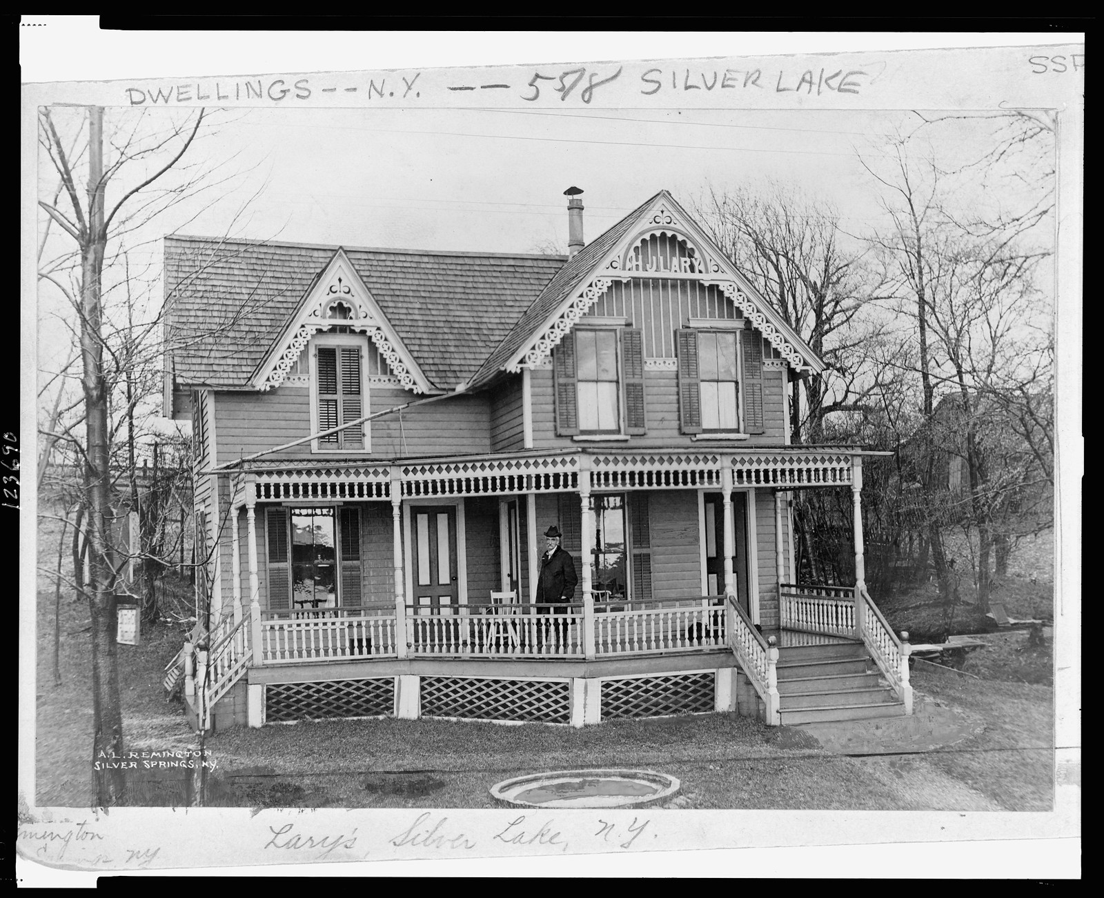 Lary's Silver Lake, New York / A.L. Remington, Silver Springs, N.Y., [between 1880 and 1930?] — historic photograph