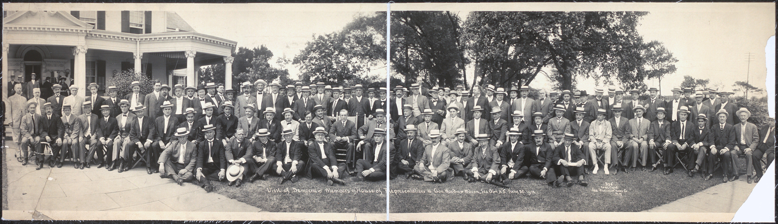 Dems at Pres Wilson Sea Girt, New Jersey, 1912, 1912 — historic image