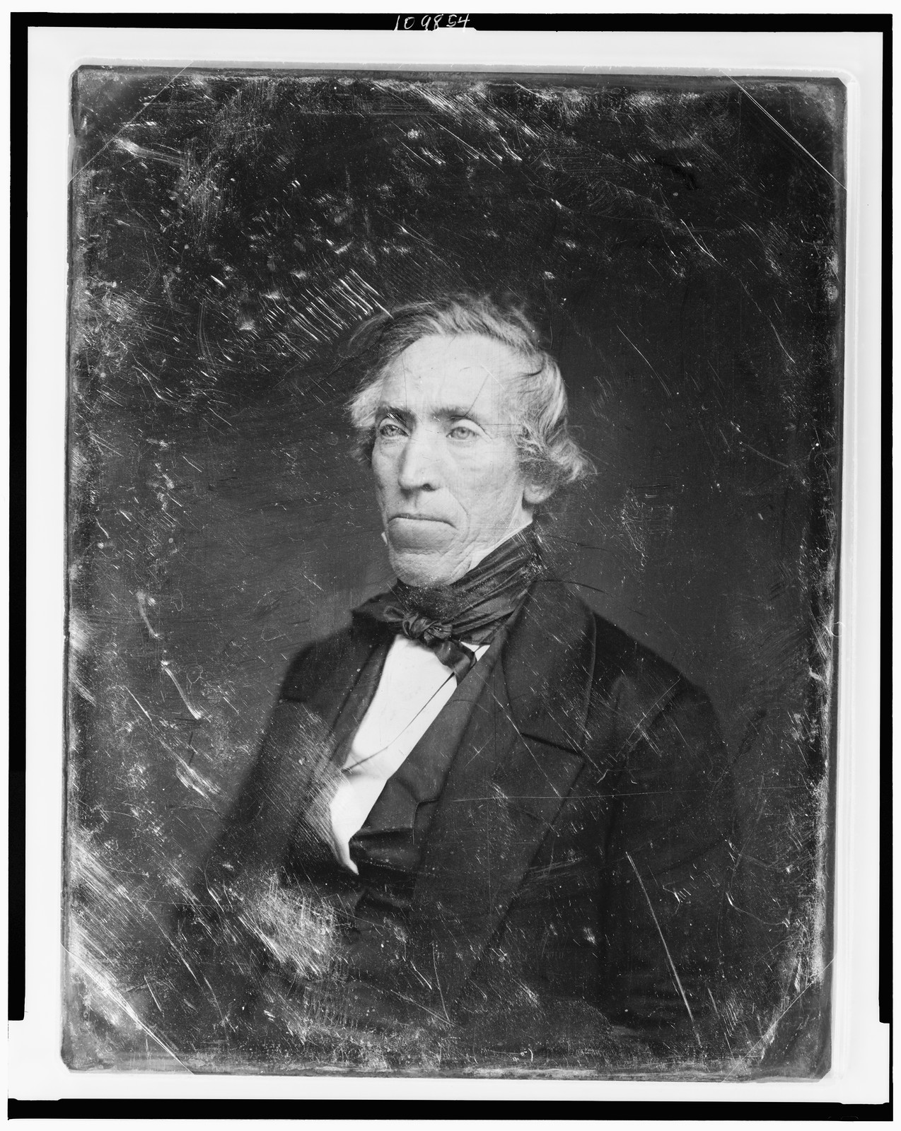 Portrait of an unidentified elderly man, daguerreotype, 1844 — historic photograph