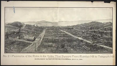 No. 2 - Panorama of the Ruins in the Valley That Sweeps From Russian Hill to Telegraph Hill