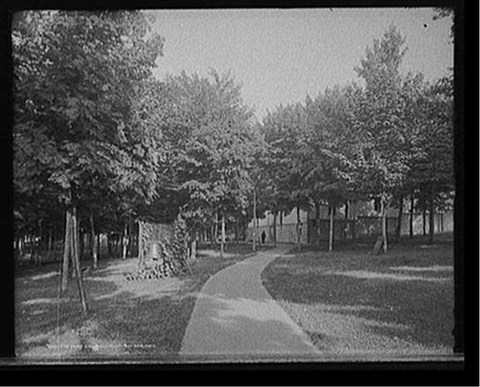 The Park and auditorium, Bay View, Mich., c1906. — historic photograph