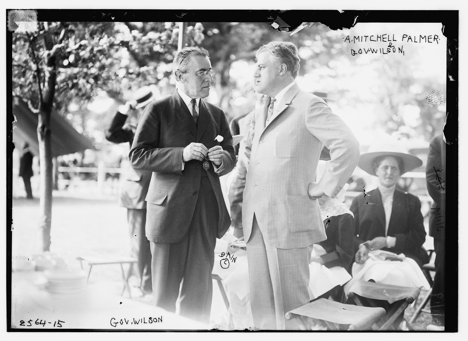 A. Mitchell Palmer and Gov. Woodrow Wilson, n/a — historic photograph