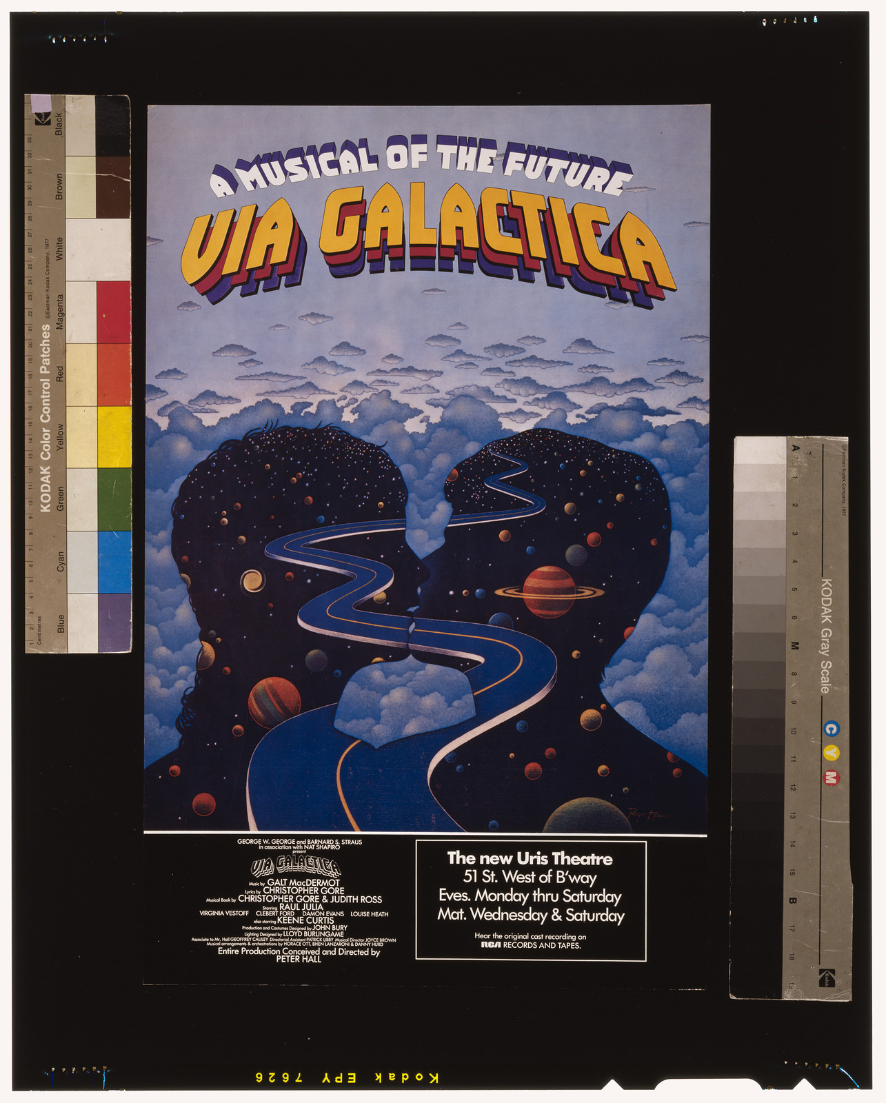 Via galactica — vintage poster