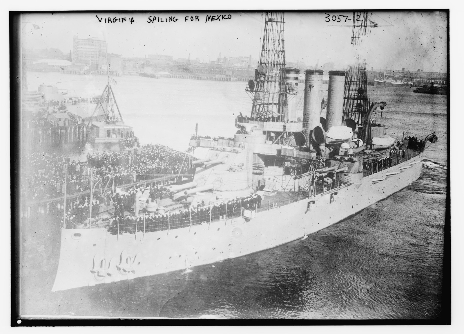 VIRGINIA sailing for Mexico, n/a — historic photograph