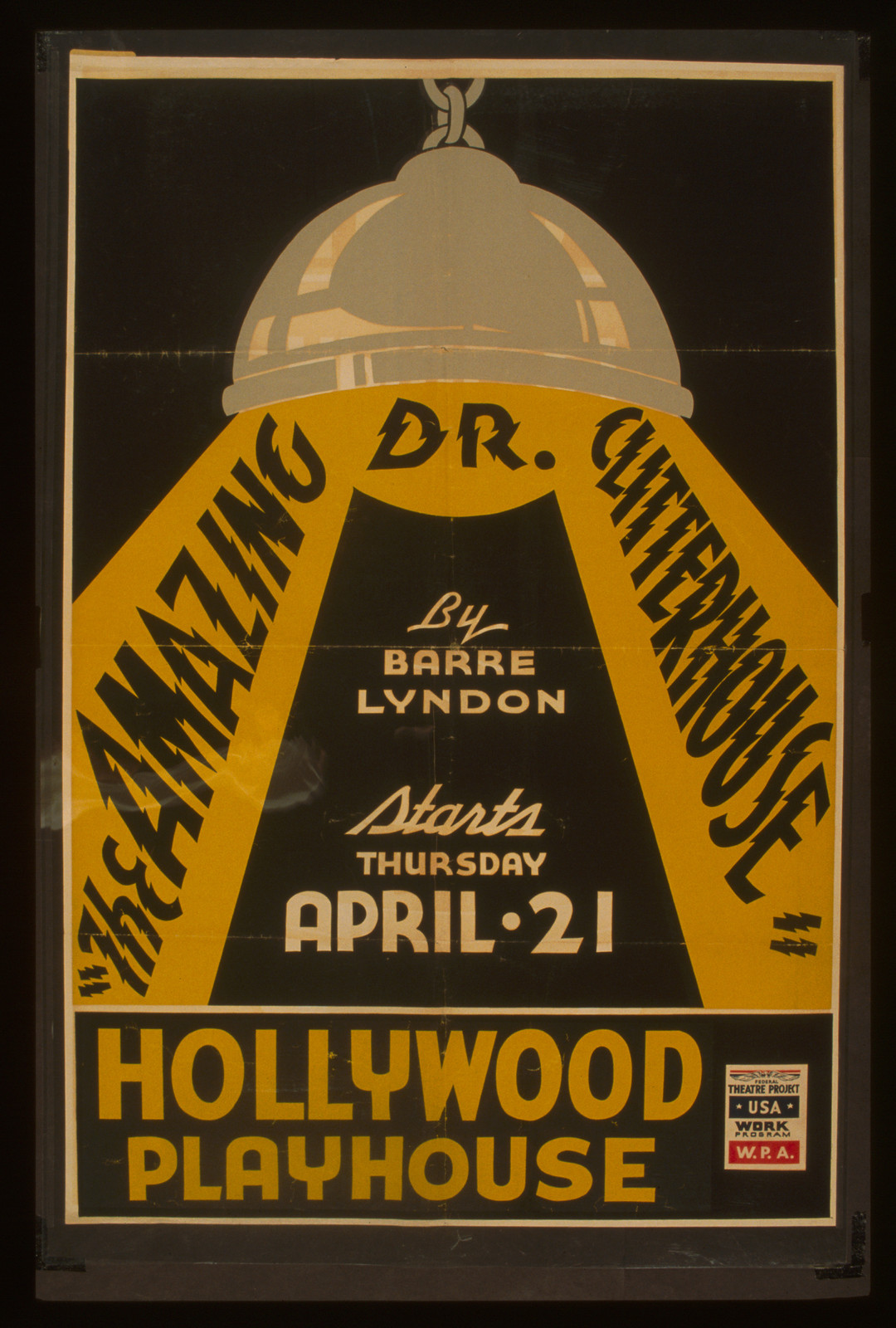The amazing Dr. Clitterhouse by Barre Lyndon, 1938 — vintage poster
