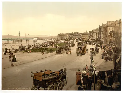 Parade looking east Morecambe England