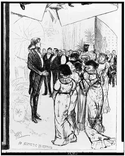 Oscar Wilde, the apostle of aestheticism. An aesthetic reception / from sketches by a staff artist.