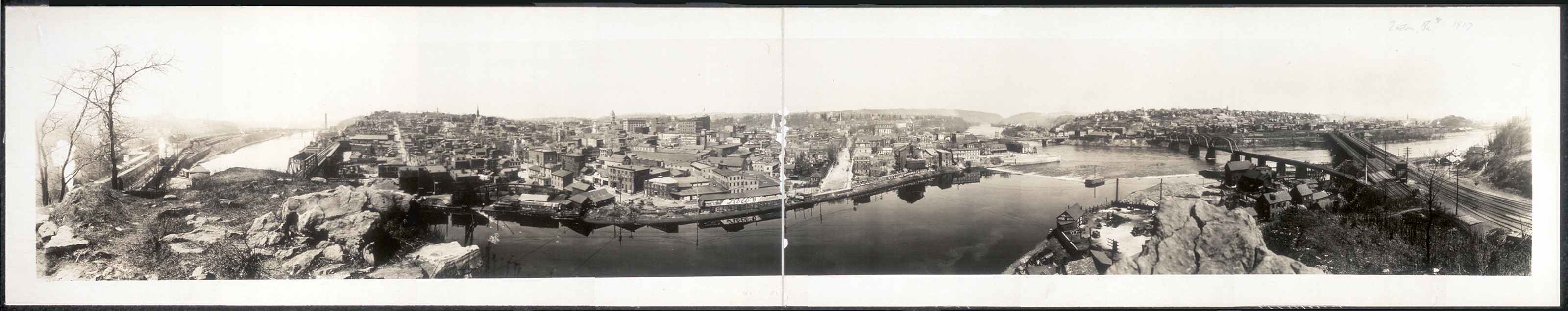 Panoramic view of the city of Easton, Pennsylvania, 1917, 1917 — historic image
