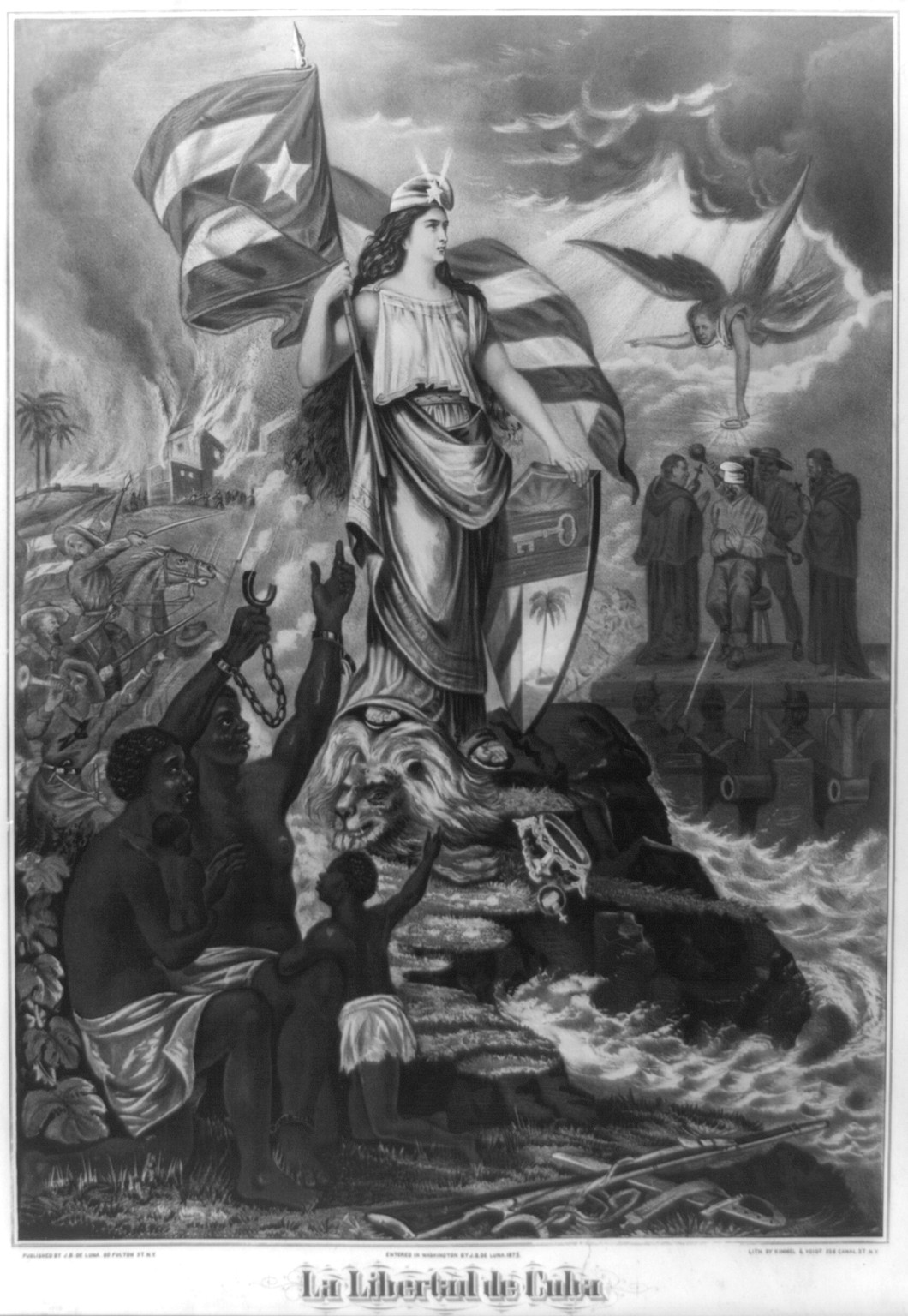 La libertad de Cuba, c1875. — historic print