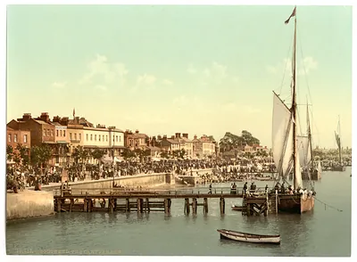 The East Parade (i.e. promenade) and yachts Southend-on-Sea England