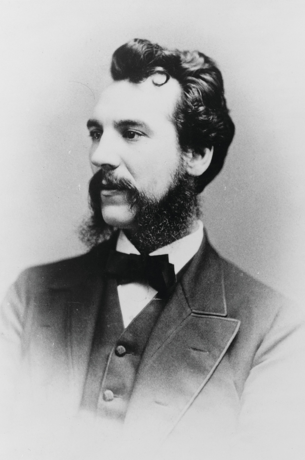 Alexander Graham Bell in 1876 and in 1900, [between 1950 and 1975 from photographs taken in 1876 and 1900] — historic photograph