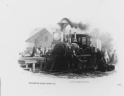 Locomotive [at station]
