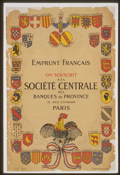 Emprunt franccedilaise on souscrit aacute la Socieacuteteacute Centrale des Banques de Province