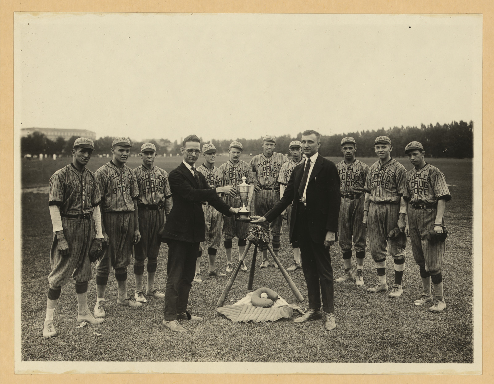 People's Drug Store baseball team, Washington, D.C., [1921?] — historic photograph