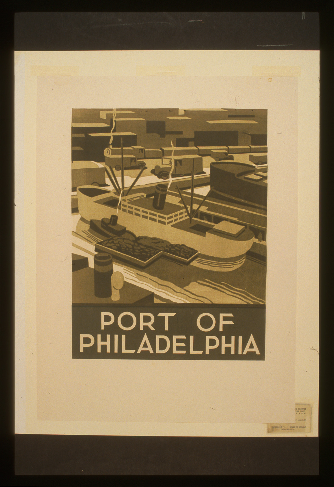 Port of Philadelphia, 1936 — vintage poster