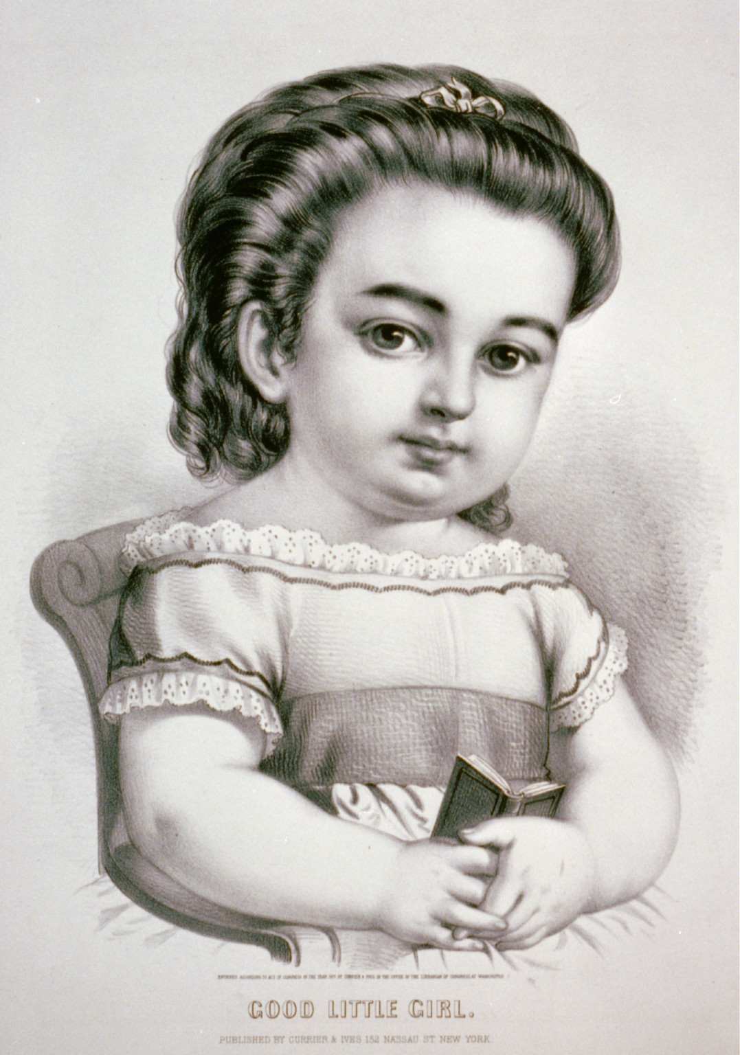 Good little girl, New York : Published by Currier & Ives, c1871. — antique lithograph