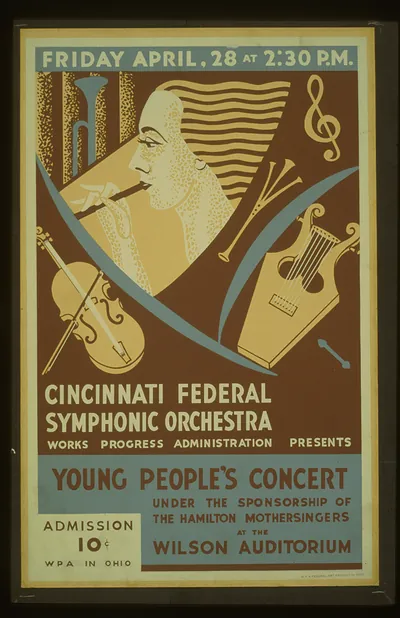 Cincinnati Federal Symphonic Orchestra Works Progress Administration presents young p