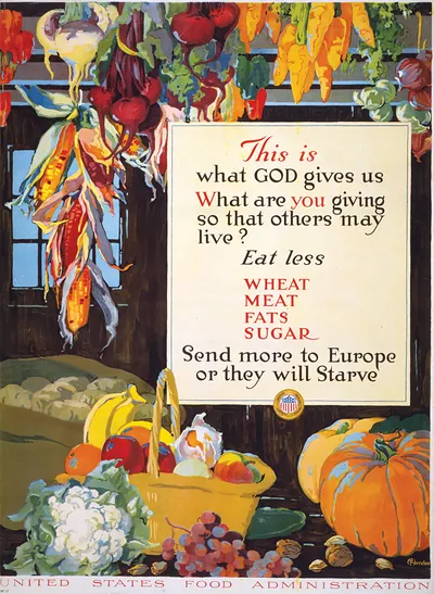 This Is What God Gives Us - What Are You Giving So That Others May Live? Eat Less Wheat, Meat, Fats, Sugar - Send More To Europe Or They Will Starve