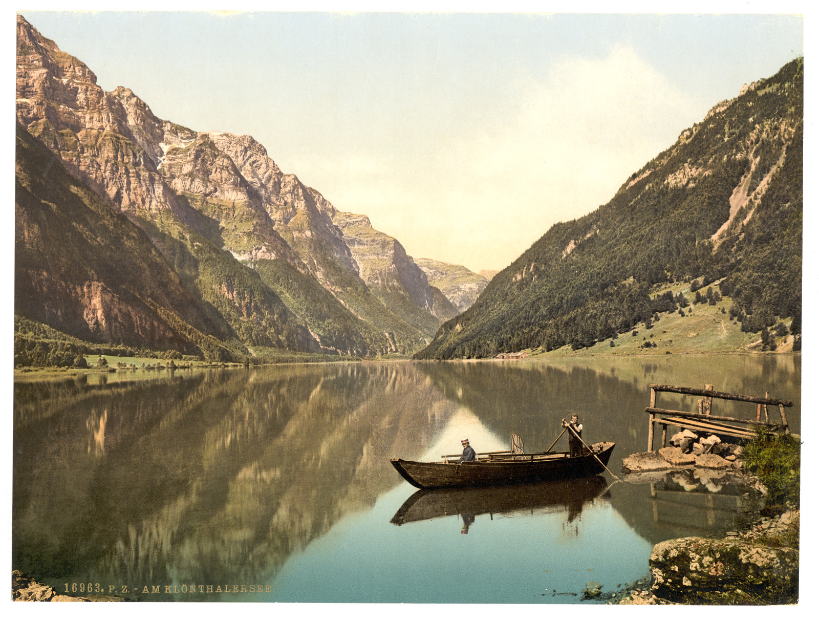 Klonthal Lake Glarus Switzerland, [between ca. 1890 and ca. 1900]. — historic print