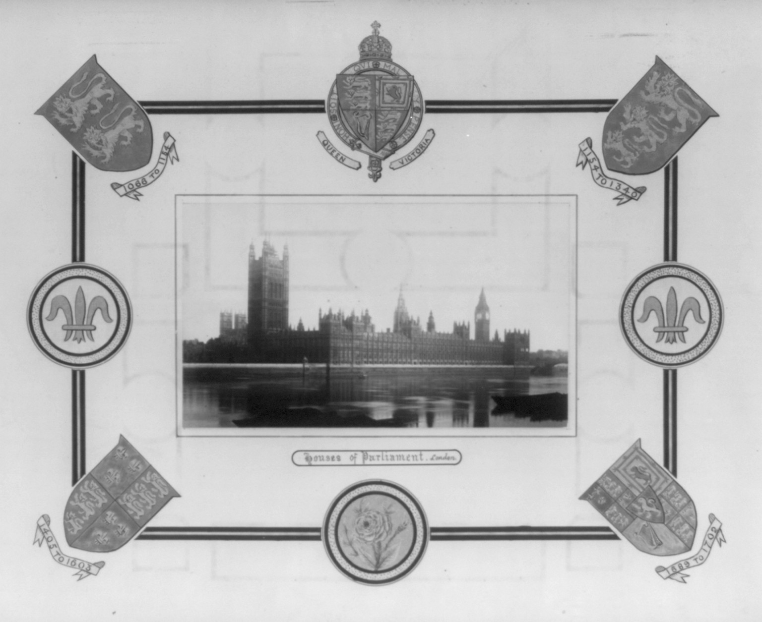 [Houses of Parliament. London] — historic photograph