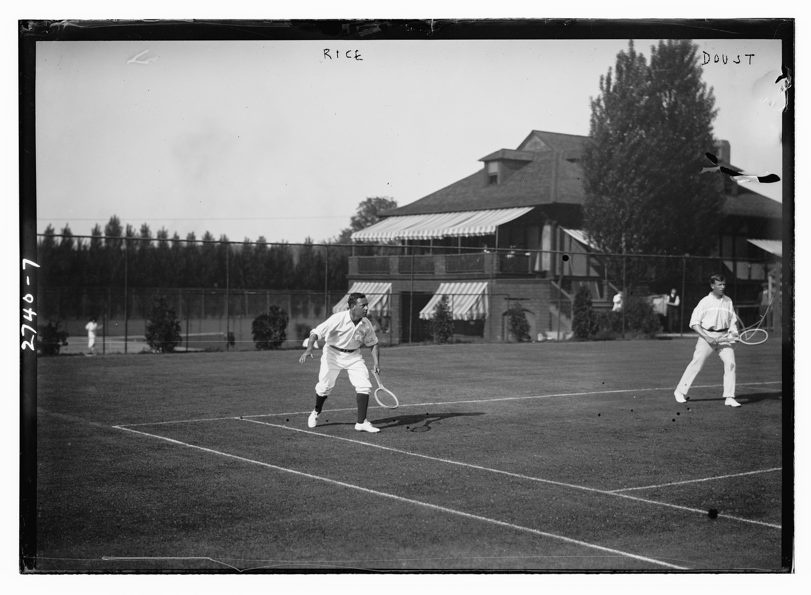 Rice and Doust tennis, n/a — historic photograph