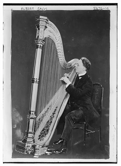 Albert Salvi with Harp
