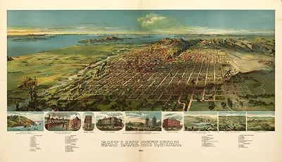 UT Salt Lake City 1891 MAP