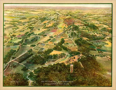 Gettysburg Battlefield Today, Pennsylvania Railroad