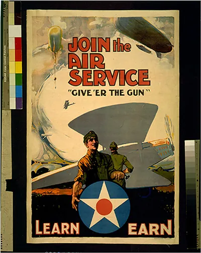Join the the Air Service--Give er the gun / Warren Keith.