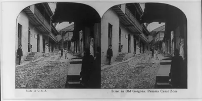 Street in old Gorgona, Panama Canal Zone