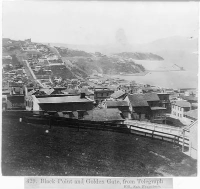 Black Point and Golden Gate, from Telegraph Hill, San Francisco
