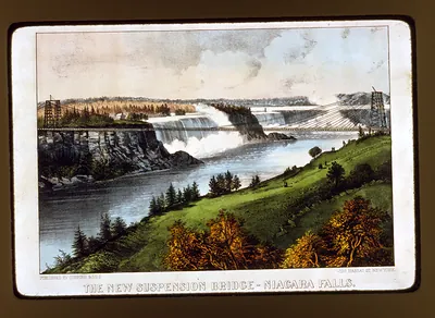 The new suspension bridge--Niagara Falls