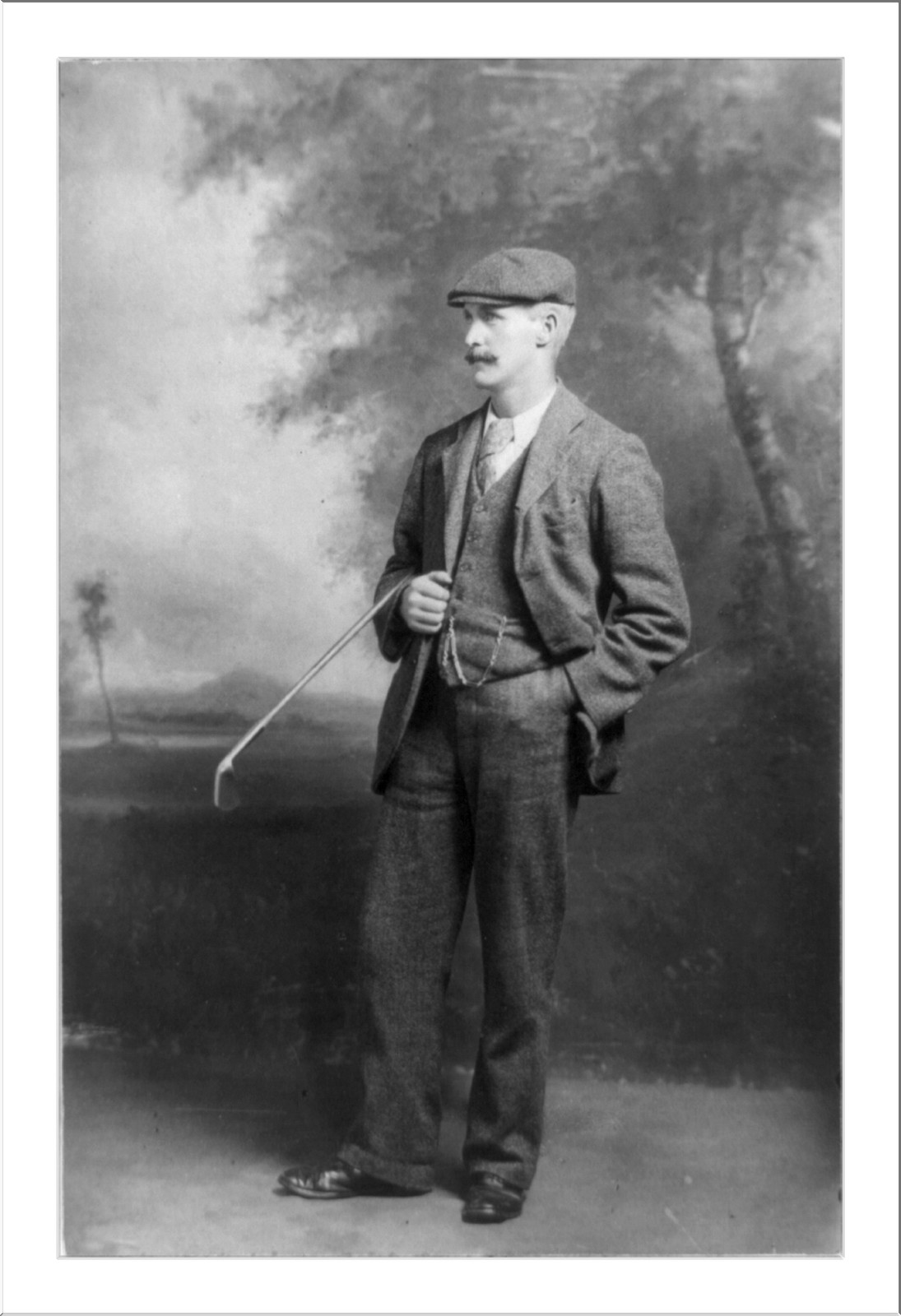 John Henry Taylor, golf champion - for the fifth time in his career won the British open golf championship, [no date recorded on caption card] — historic photograph