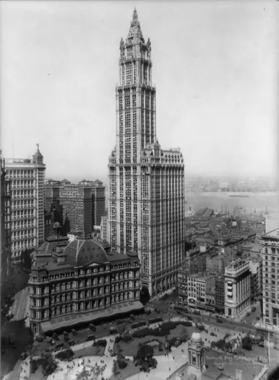 Woolworth Building from Municipal Building, New York City